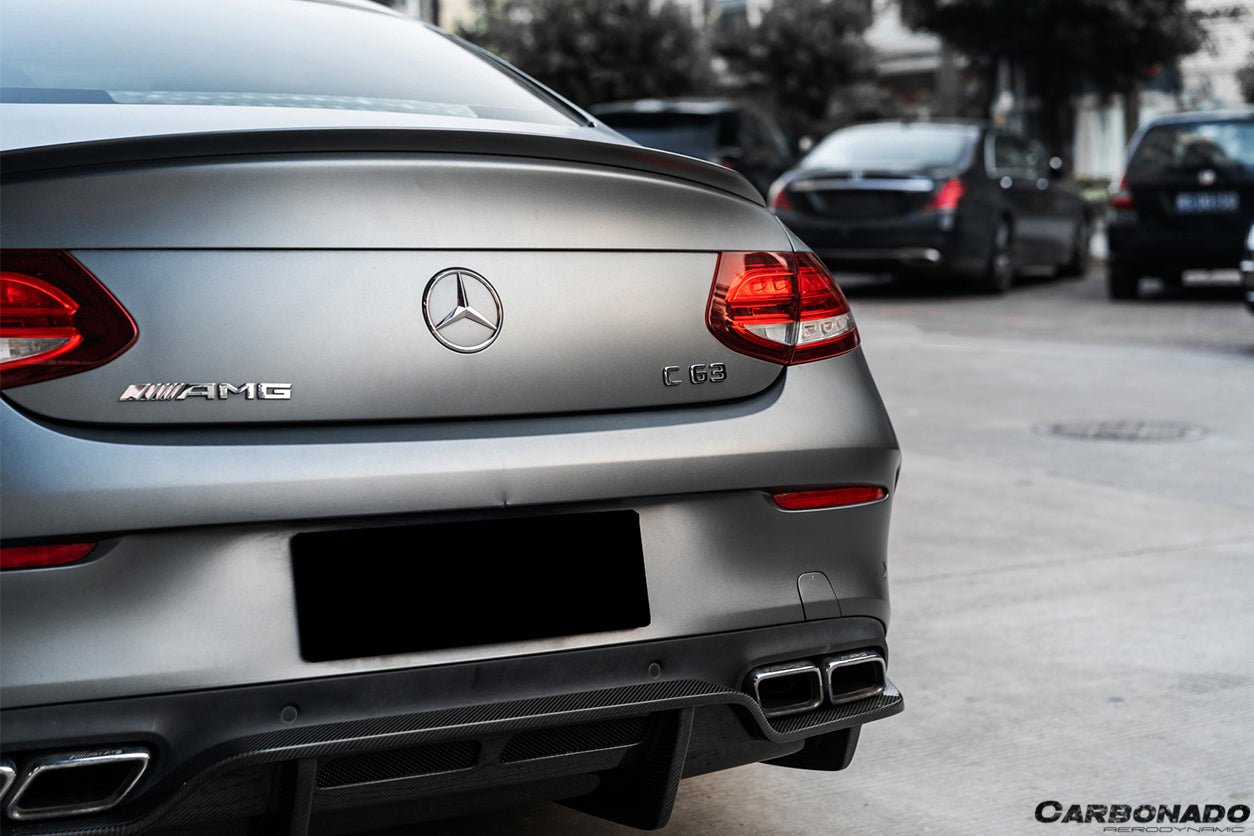 DARWINPRO - MERCEDES BENZ W205 C63/S AMG COUPE 2015-2018 PS STYLE REAR DIFFUSER