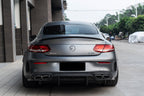DARWINPRO - MERCEDES BENZ W205 C63/S AMG COUPE 2015-2018 PS STYLE REAR DIFFUSER