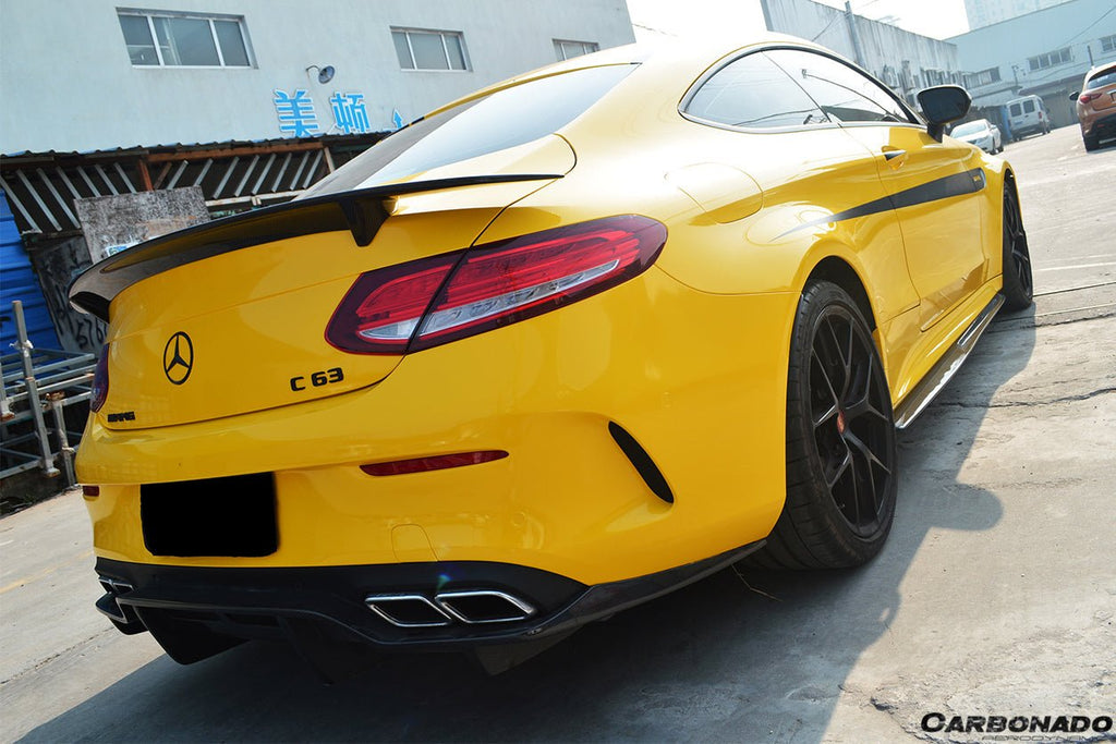 DARWINPRO - MERCEDES BENZ W205 C63/S AMG COUPE 2015-2018 PS STYLE REAR DIFFUSER