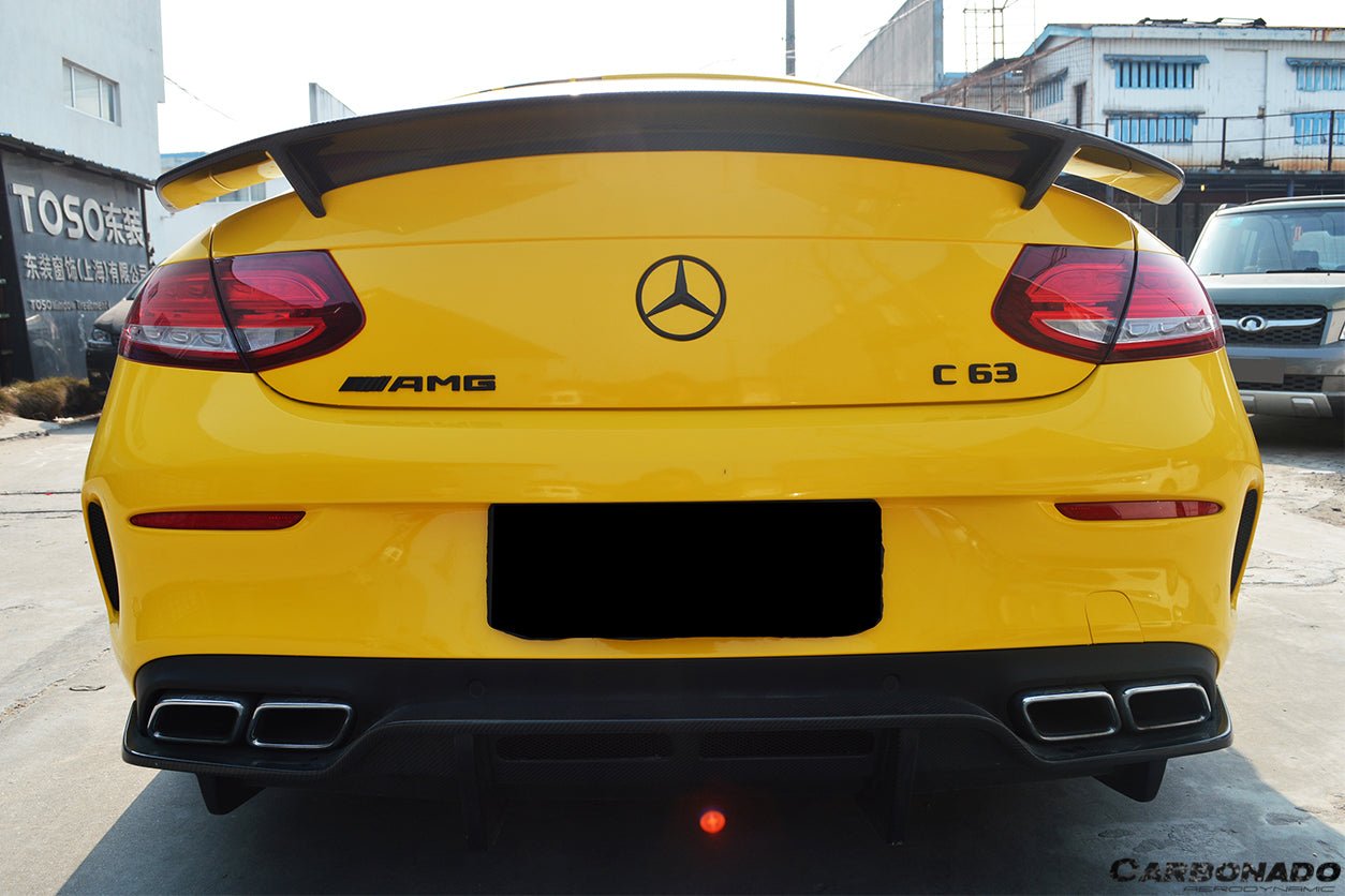 DARWINPRO - MERCEDES BENZ W205 C63/S AMG COUPE 2015-2018 PS STYLE REAR DIFFUSER