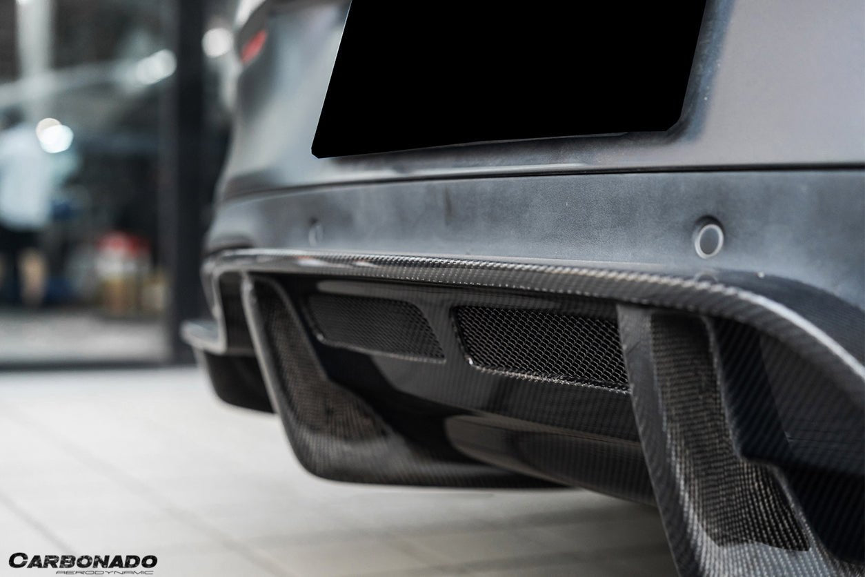 DARWINPRO - MERCEDES BENZ W205 C63/S AMG COUPE 2015-2018 PS STYLE REAR DIFFUSER