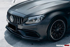 DARWINPRO  MERCEDES BENZ W205 C63/S COUPE 2015-2021 BKSS STYLE CARBON FIBER FRONT LIP