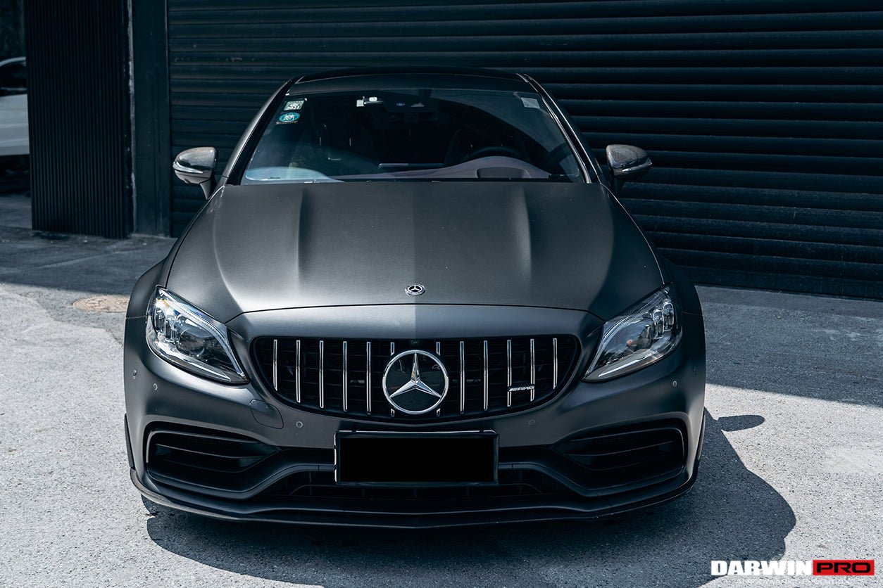 DARWINPRO  MERCEDES BENZ W205 C63/S COUPE 2015-2021 BKSS STYLE CARBON FIBER FRONT LIP