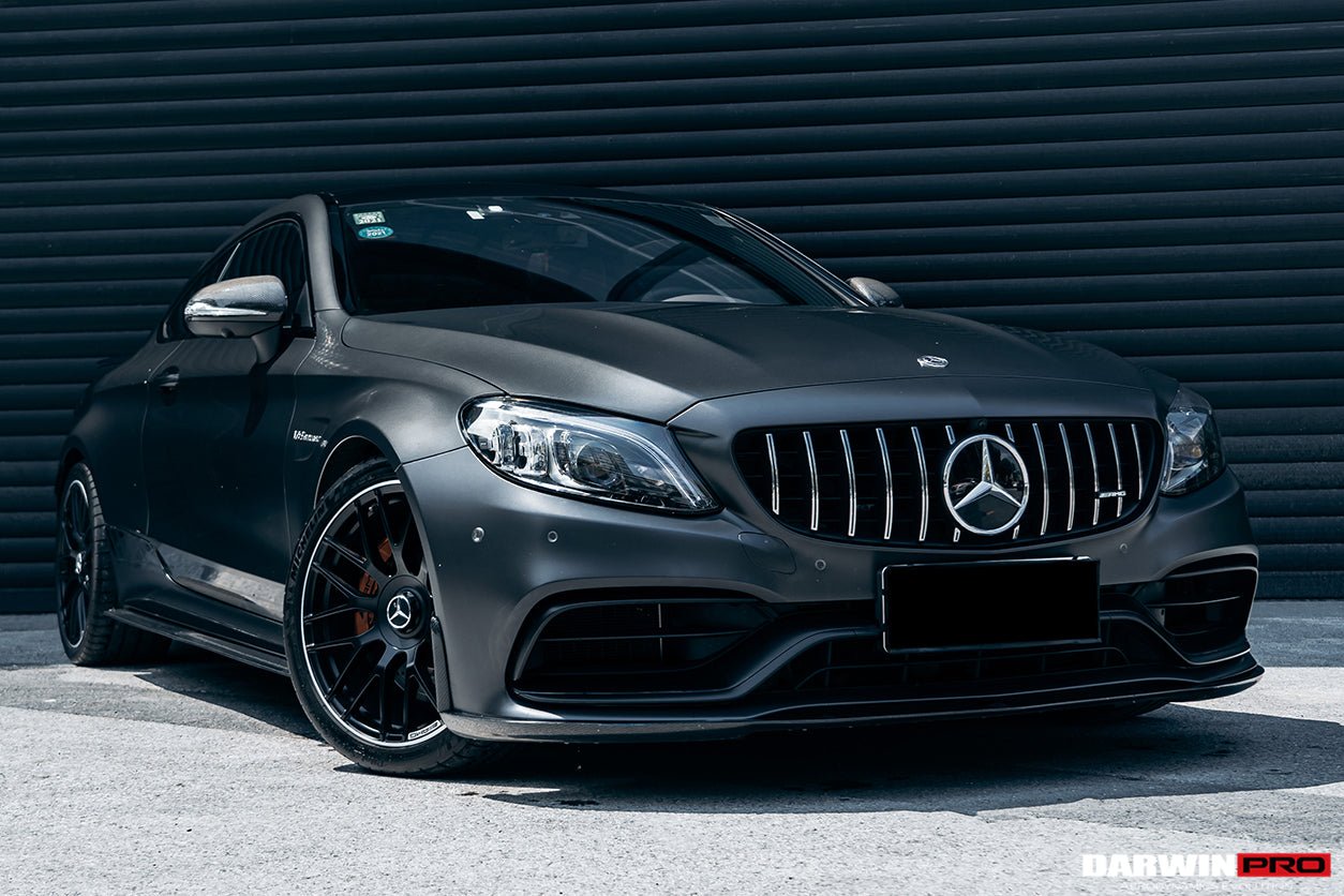 DARWINPRO  MERCEDES BENZ W205 C63/S COUPE 2015-2021 BKSS STYLE CARBON FIBER FRONT LIP