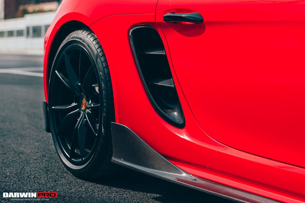DARWINPRO - PORSCHE 718 CAYMAN & BOXSTER 2016-2024 STUTTMATE CARBON FIBRE SIDE SKIRTS