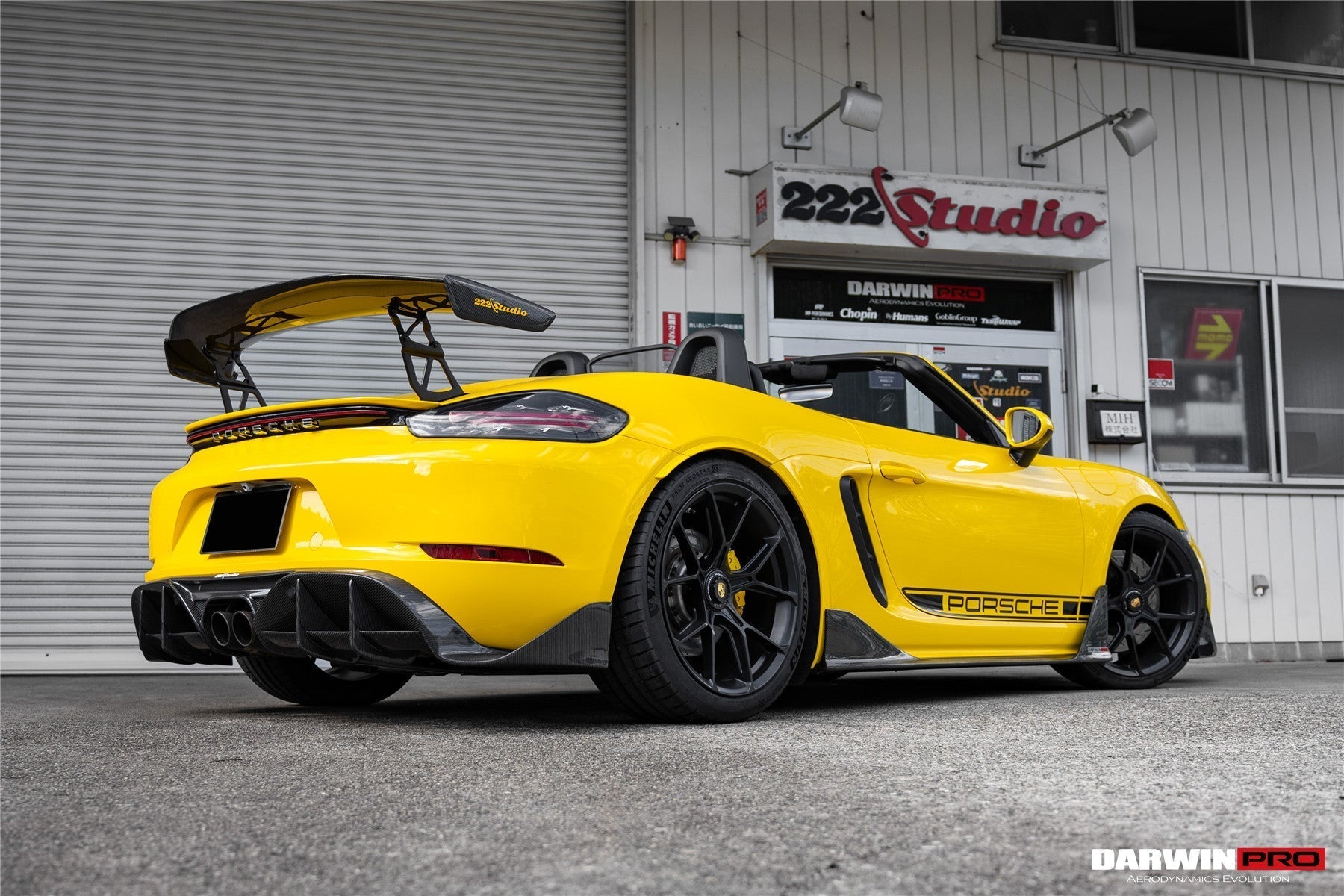DARWINPRO - PORSCHE 718 CAYMAN & BOXSTER 2016-2024 STUTTMATE CARBON FIBRE SIDE SKIRTS