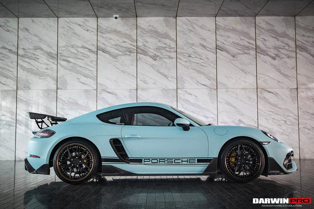 DARWINPRO - PORSCHE 718 CAYMAN & BOXSTER 2016-2024 STUTTMATE CARBON FIBRE SIDE SKIRTS