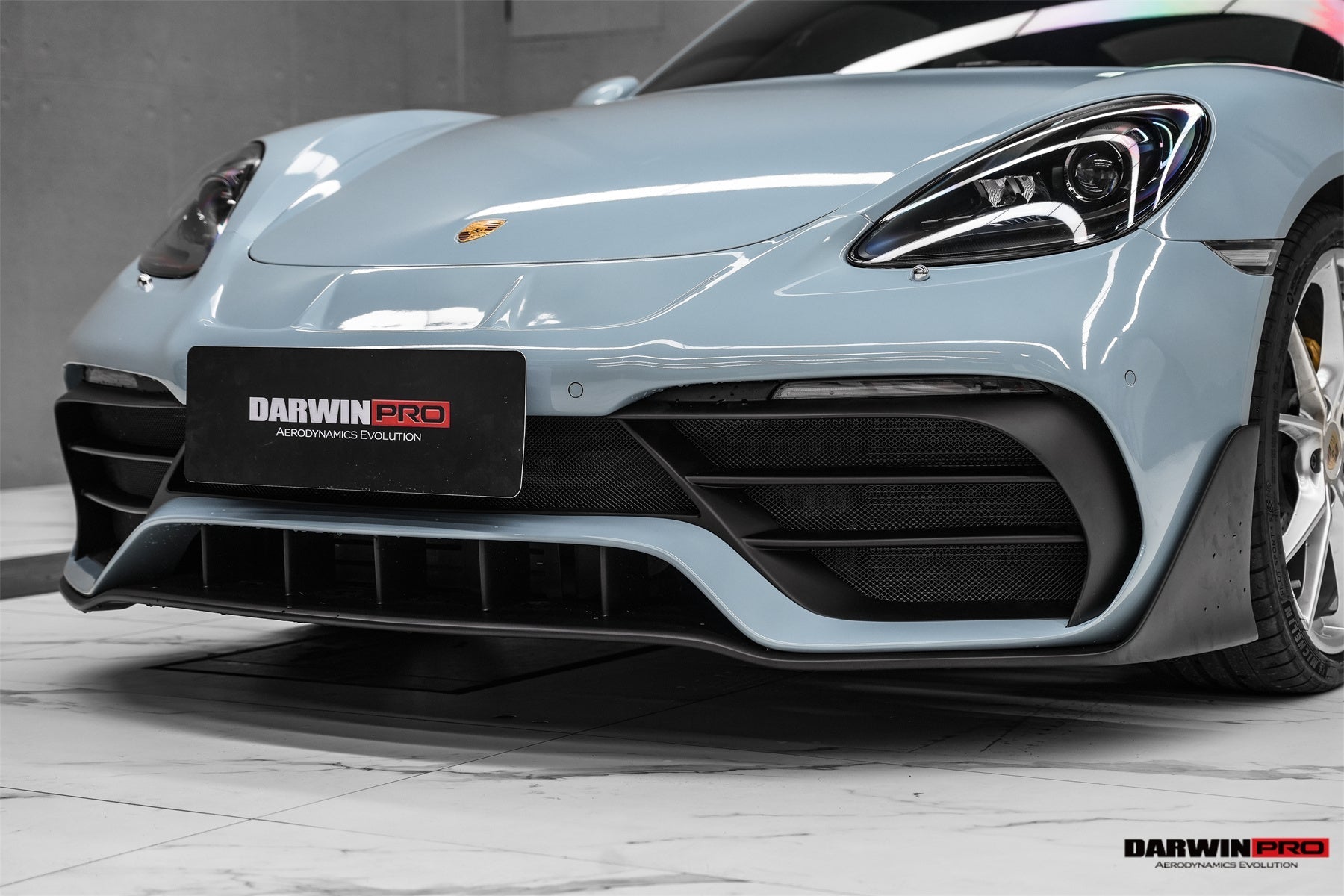 DARWINPRO - PORSCHE 718 CAYMAN & BOXSTER STUTTMATE PARTIAL CARBON FIBRE FRONT BUMPER
