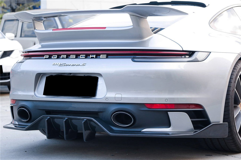 DARWINPRO- PORSCHE 911 992 CARRERA & TARGA SD SPORT DESIGN DRY CARBON REAR DIFFUSER WP STYLE