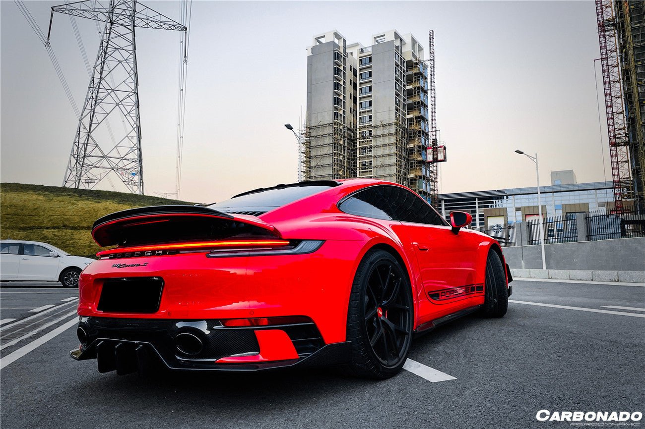 DARWINPRO- PORSCHE 911 992 CARRERA & TARGA SD SPORT DESIGN DRY CARBON REAR DIFFUSER WP STYLE
