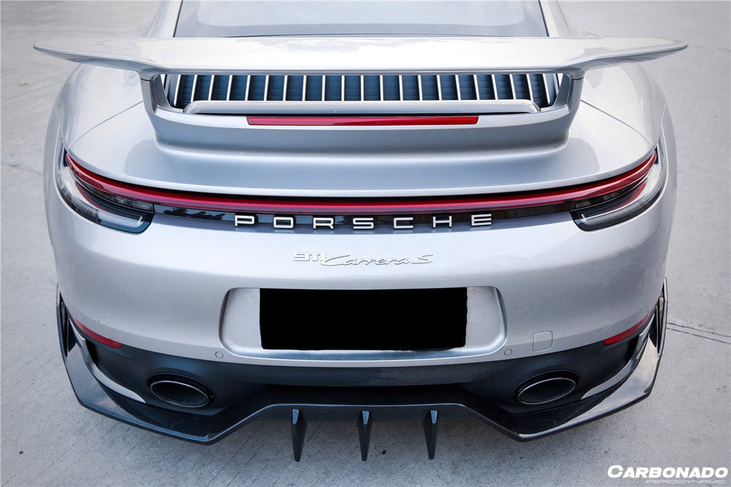 DARWINPRO- PORSCHE 911 992 CARRERA & TARGA SD SPORT DESIGN DRY CARBON REAR DIFFUSER WP STYLE