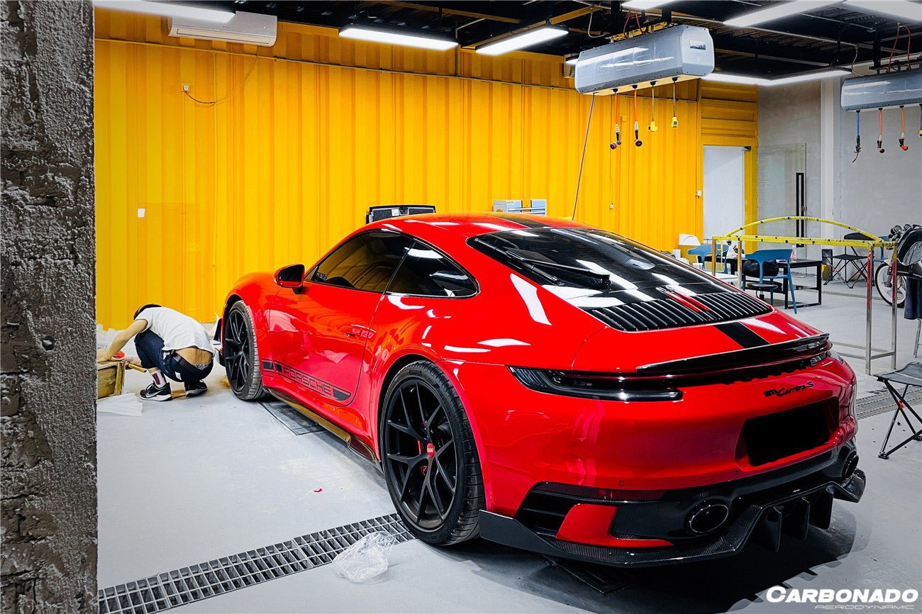 DARWINPRO- PORSCHE 911 992 CARRERA & TARGA SD SPORT DESIGN DRY CARBON REAR DIFFUSER WP STYLE