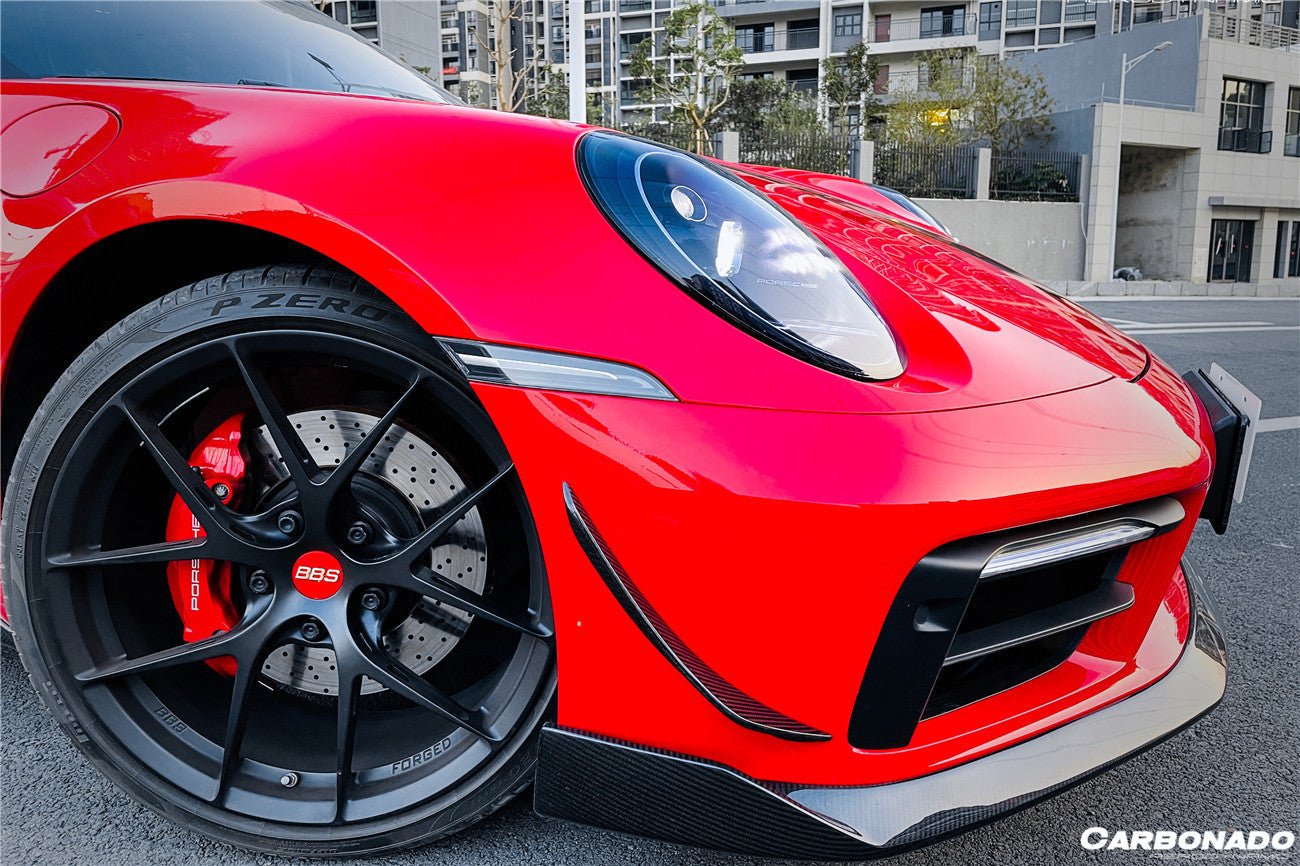 DARWINPRO- PORSCHE 911 992 CARRERA /TARGA WP STYLE FRONT CANARDS (SPORT DESIGN)