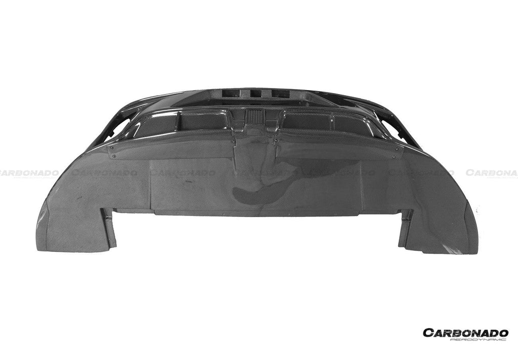 DARWINPRO - PORSCHE TAYCAN 4 / 4S / GTS / TURBO DRY CARBON FIBRE CABO STYLE LED REAR DIFFUSER