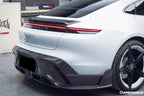 DARWINPRO - PORSCHE TAYCAN 4 / 4S / GTS / TURBO DRY CARBON FIBRE CABO STYLE LED REAR DIFFUSER