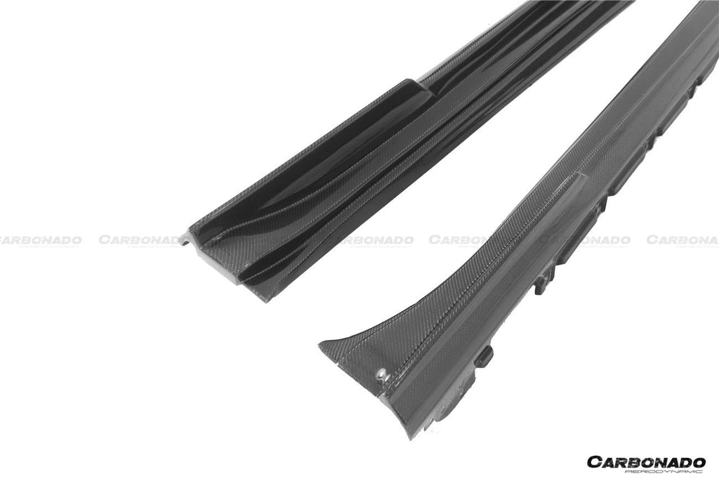 DARWINPRO - PORSCHE TAYCAN 4 / 4S / GTS / TURBO DRY CARBON FIBRE CABO STYLE SIDE SKIRTS