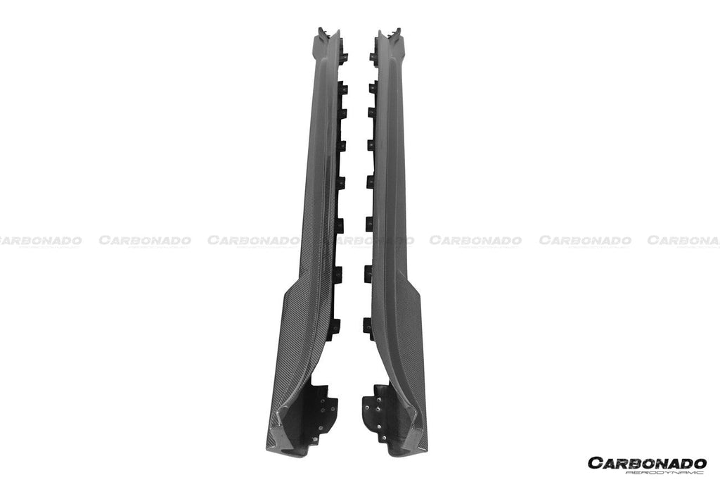 DARWINPRO - PORSCHE TAYCAN 4 / 4S / GTS / TURBO DRY CARBON FIBRE CABO STYLE SIDE SKIRTS