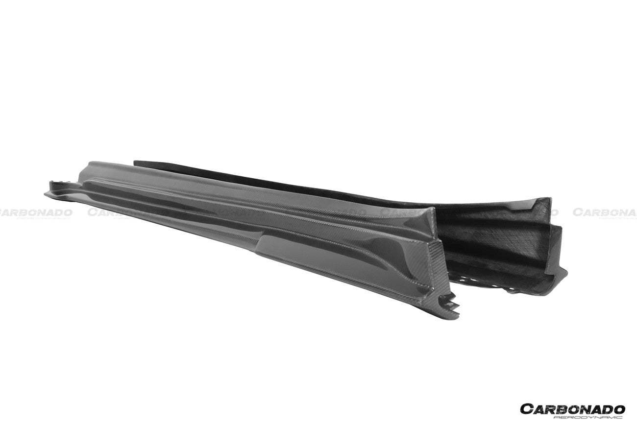 DARWINPRO - PORSCHE TAYCAN 4 / 4S / GTS / TURBO DRY CARBON FIBRE CABO STYLE SIDE SKIRTS