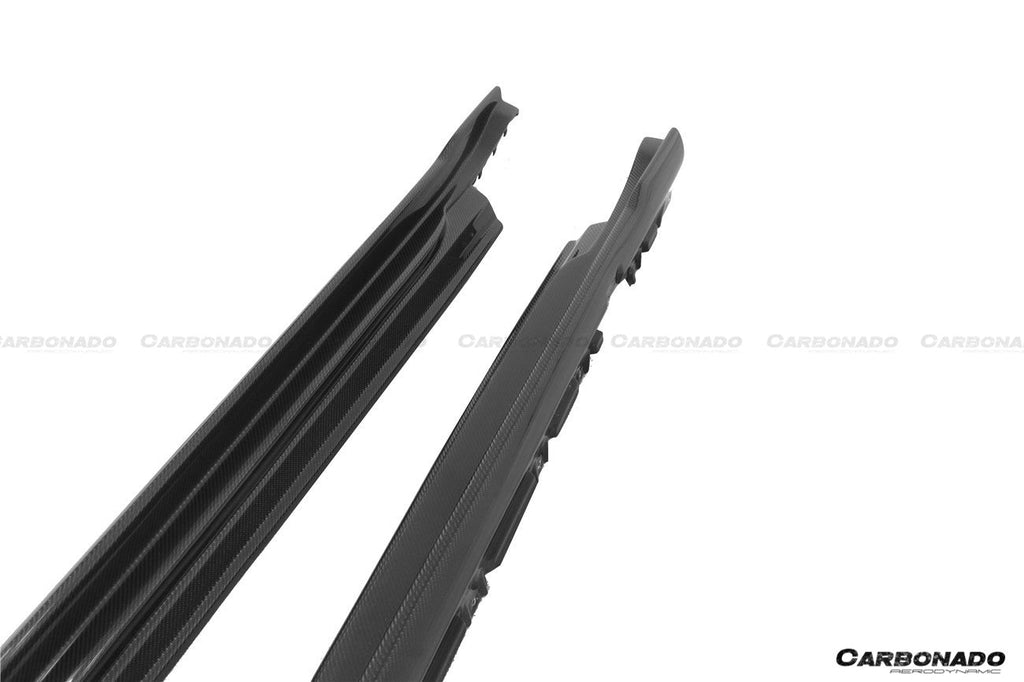 DARWINPRO - PORSCHE TAYCAN 4 / 4S / GTS / TURBO DRY CARBON FIBRE CABO STYLE SIDE SKIRTS