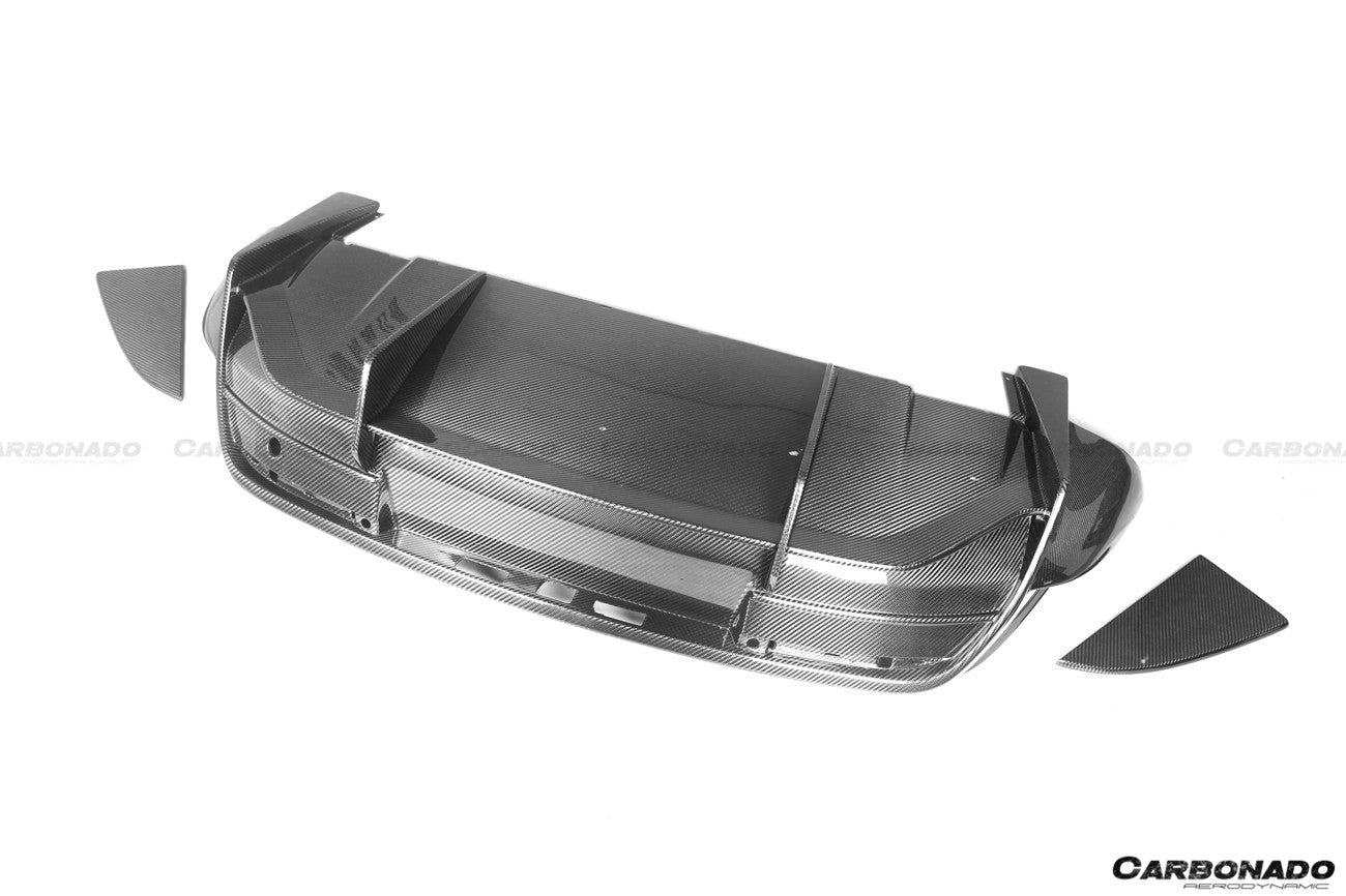 DARWINPRO - PORSCHE TAYCAN 4 / 4S / GTS / TURBO DRY CARBON FIBRE OD STYLE REAR DIFFUSER