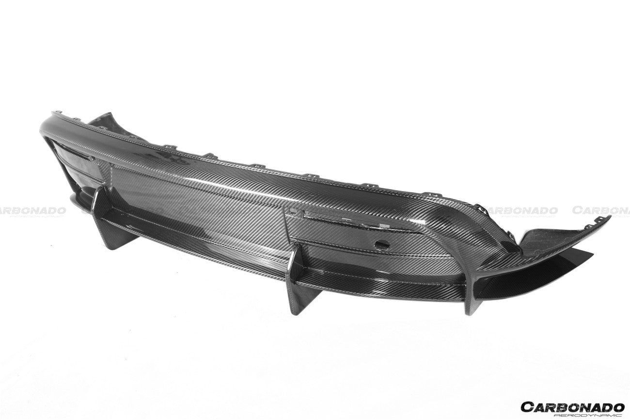 DARWINPRO - PORSCHE TAYCAN 4 / 4S / GTS / TURBO DRY CARBON FIBRE OD STYLE REAR DIFFUSER