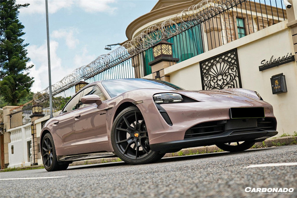 DARWINPRO - PORSCHE TAYCAN 4 / 4S / GTS / TURBO DRY CARBON FIBRE OD STYLE SIDE SKIRTS