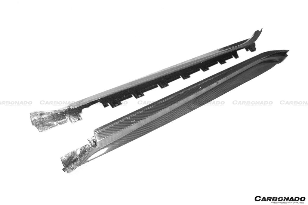 DARWINPRO - PORSCHE TAYCAN 4 / 4S / GTS / TURBO DRY CARBON FIBRE OD STYLE SIDE SKIRTS