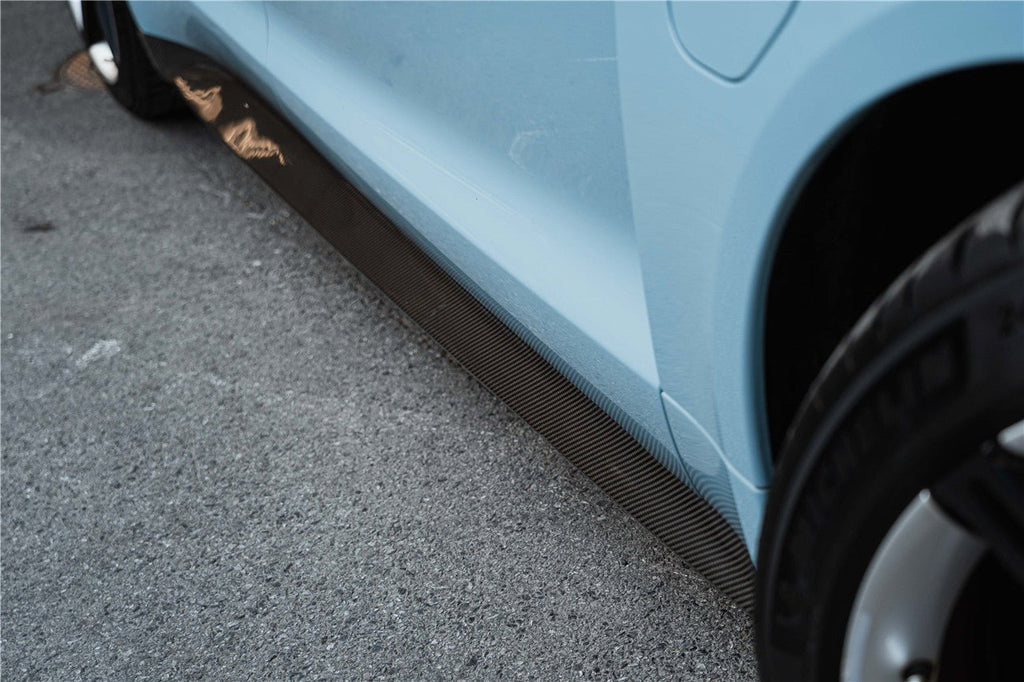DARWINPRO - PORSCHE TAYCAN 4 / 4S / GTS / TURBO DRY CARBON FIBRE OD STYLE SIDE SKIRTS