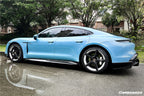 DARWINPRO - PORSCHE TAYCAN 4 / 4S / GTS / TURBO DRY CARBON FIBRE OD STYLE SIDE SKIRTS