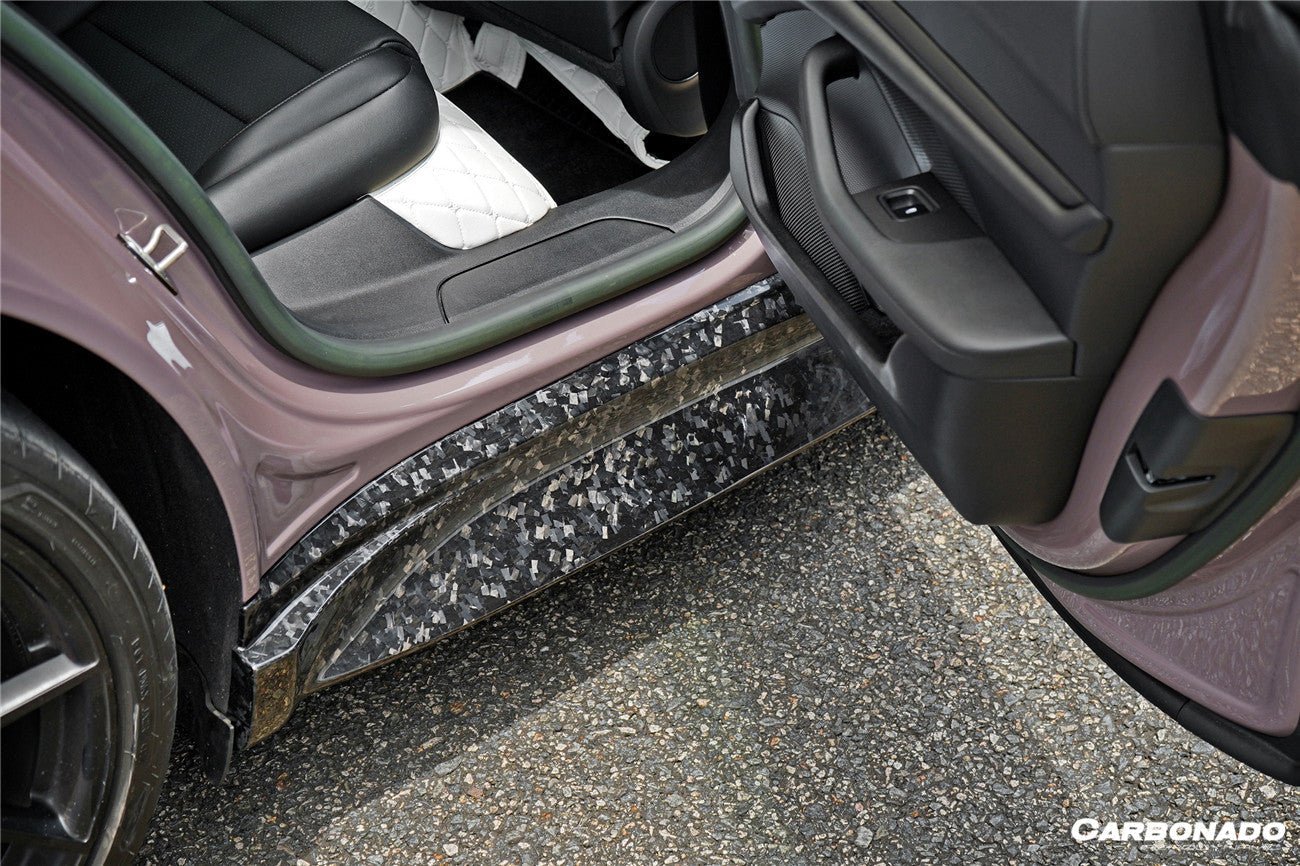 DARWINPRO - PORSCHE TAYCAN 4 / 4S / GTS / TURBO DRY CARBON FIBRE OD STYLE SIDE SKIRTS