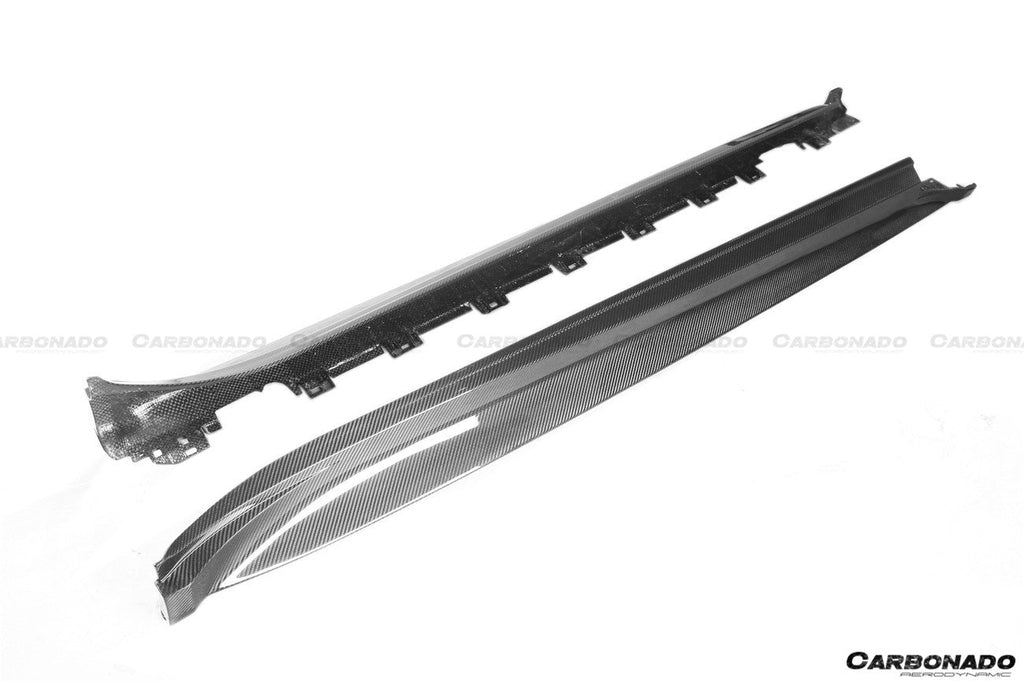 DARWINPRO - PORSCHE TAYCAN 4 / 4S / GTS / TURBO DRY CARBON FIBRE OD STYLE SIDE SKIRTS