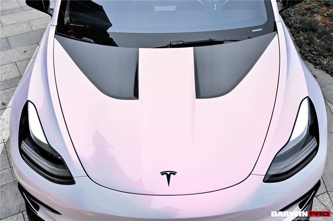 DARWINPRO - TESLA MODEL 3 IMP PERFORMANCE CARBON FIBER HOOD BONNET