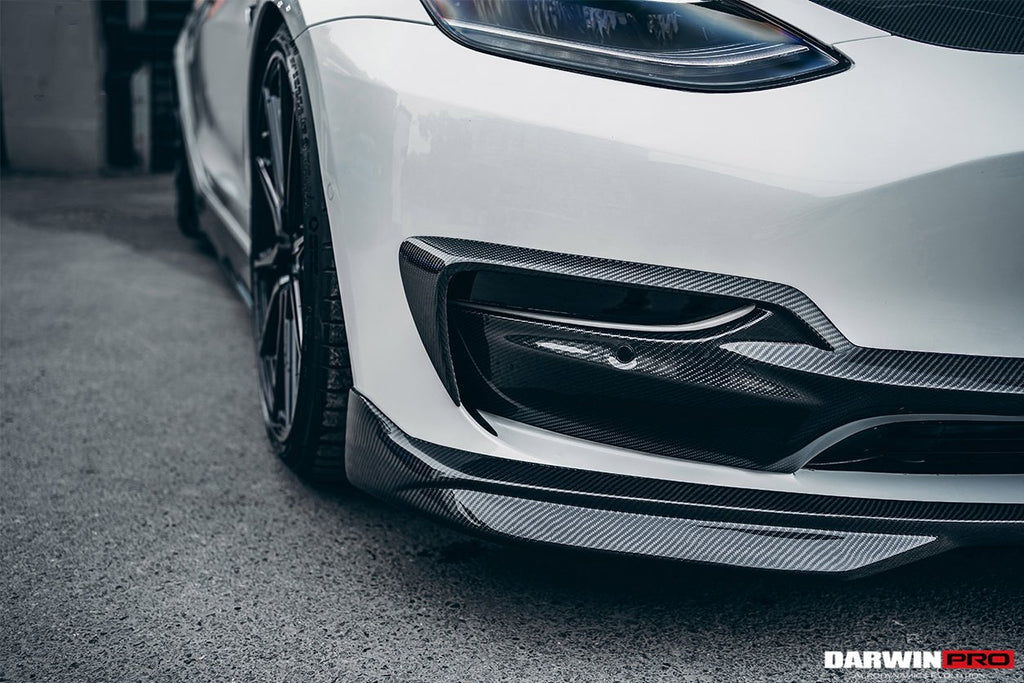 DARWINPRO - TESLA MODEL 3 IMP PERFORMANCE CARBON FIBER MID FRONT LIP