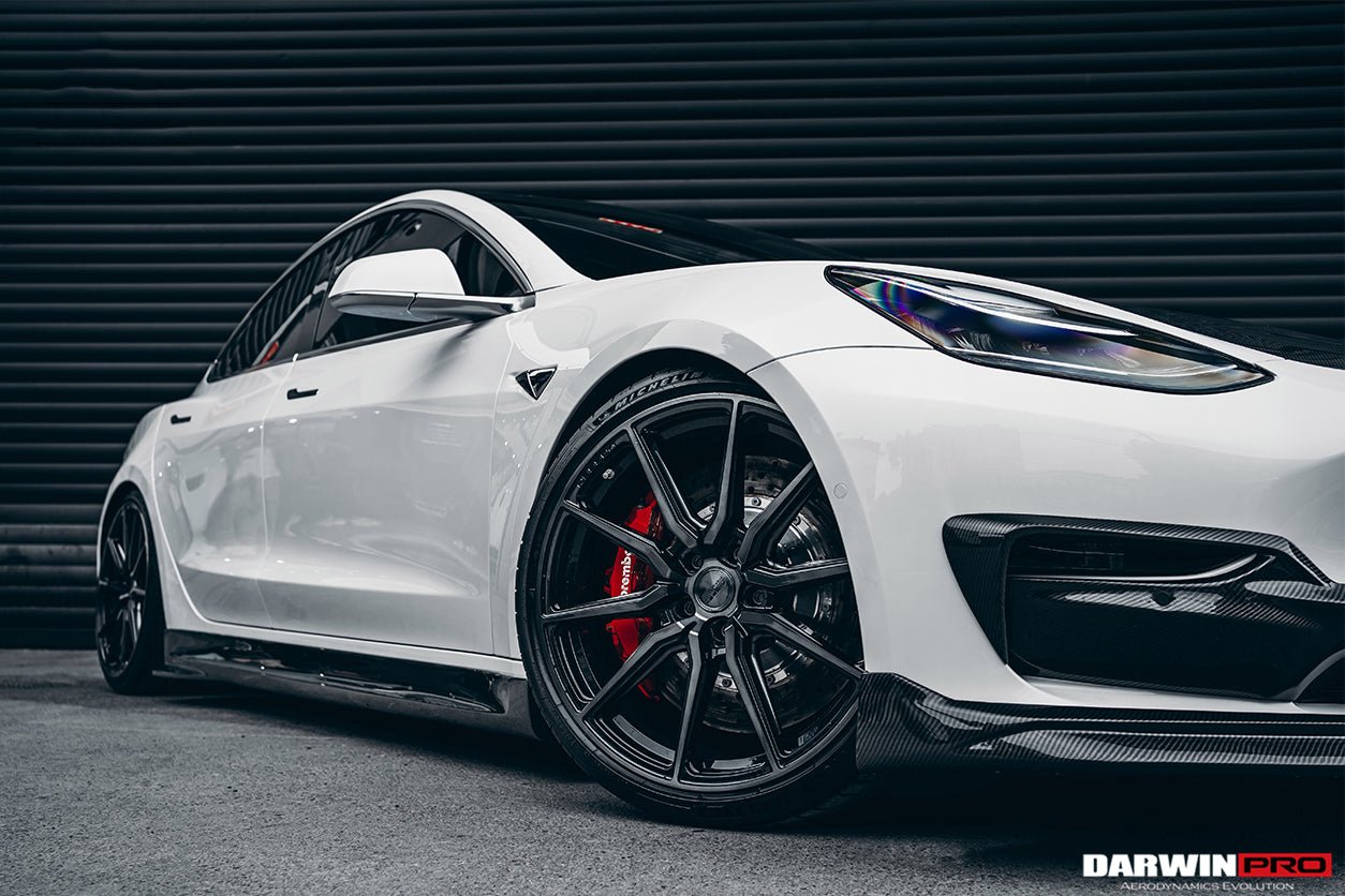 DARWINPRO - TESLA MODEL 3 IMP PERFORMANCE CARBON FIBER MID FRONT LIP