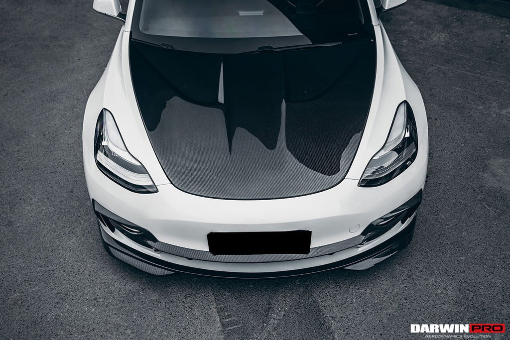 DARWINPRO - TESLA MODEL 3 IMP PERFORMANCE CARBON FIBER MID FRONT LIP