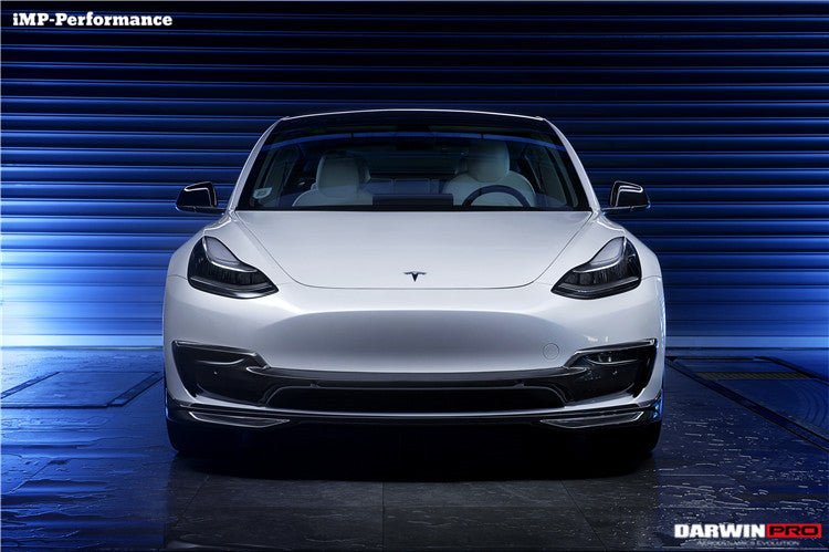 DARWINPRO - TESLA MODEL 3 IMP PERFORMANCE CARBON FIBER MID FRONT LIP