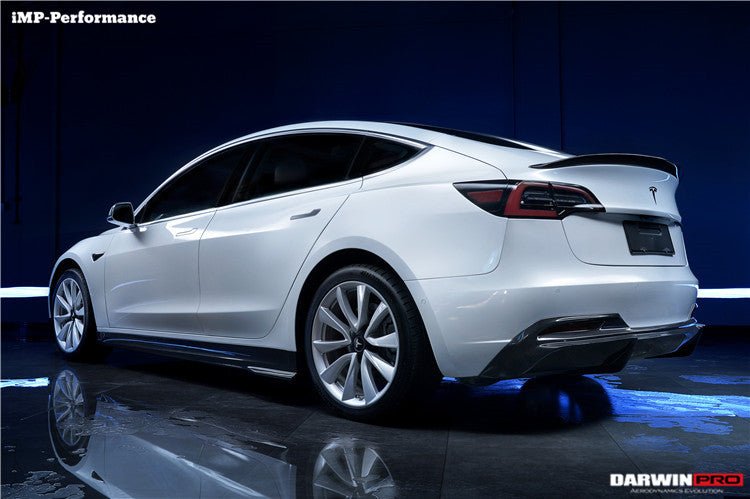 DARWINPRO - TESLA MODEL 3 IMP PERFORMANCE CARBON FIBER SIDE SKIRTS