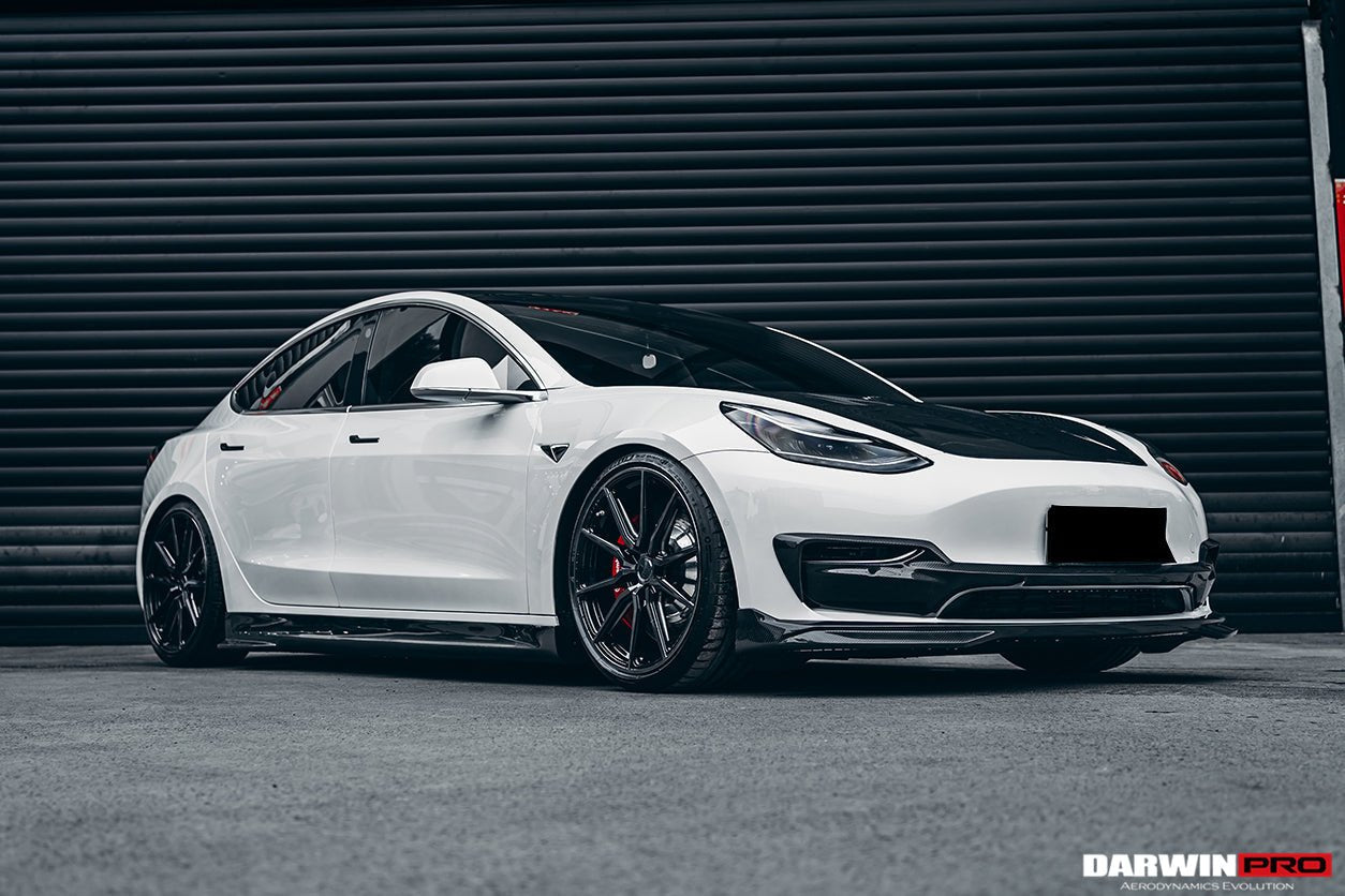 DARWINPRO - TESLA MODEL 3 IMP PERFORMANCE CARBON FIBER SIDE SKIRTS