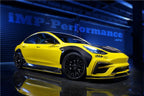 DARWINPRO - TESLA MODEL 3 IMP PERFORMANCE CARBON FIBER SIDE SKIRTS WITH UNDER BOARD