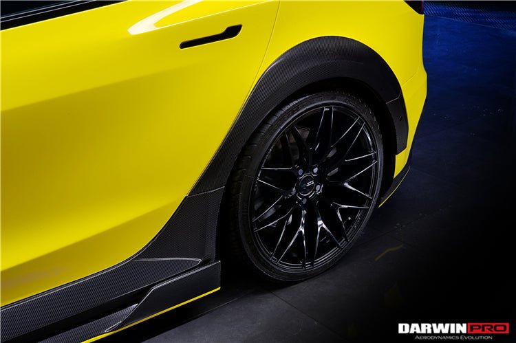 DARWINPRO - TESLA MODEL 3 IMP PERFORMANCE CARBON FIBER SIDE SKIRTS WITH UNDER BOARD