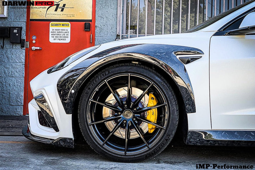 DARWINPRO - TESLA MODEL 3 IMP PERFORMANCE CARBON FIBER WIDE FENDER FLARES
