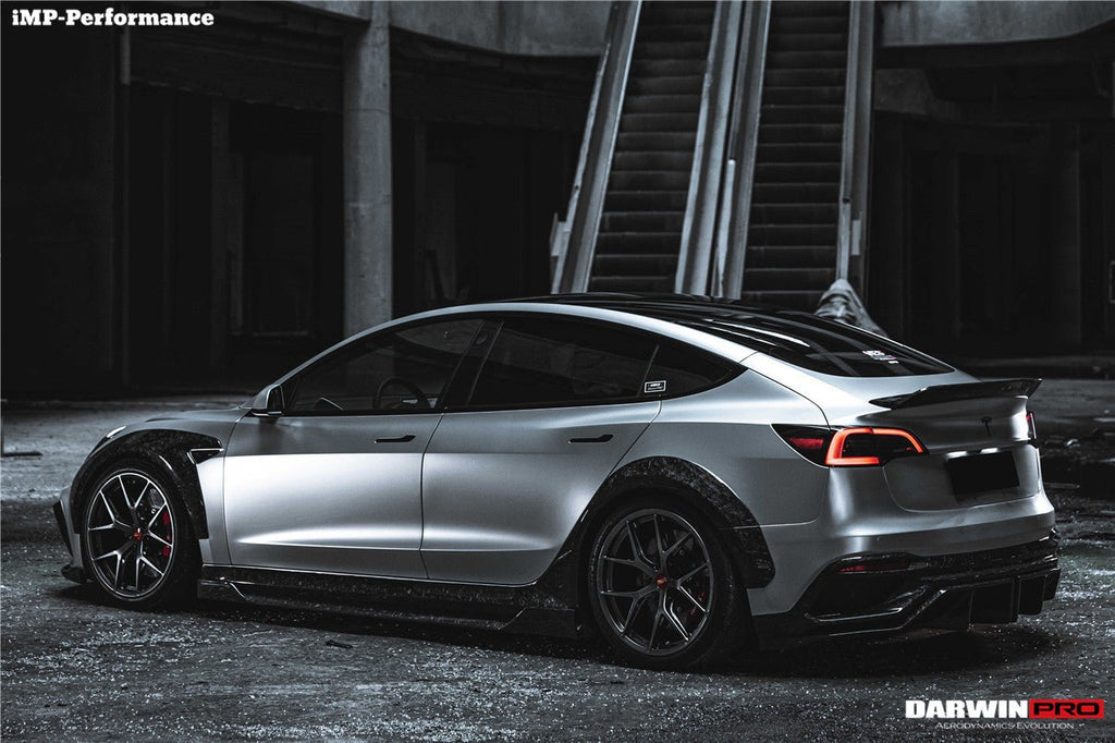 DARWINPRO - TESLA MODEL 3 IMP PERFORMANCE CARBON FIBER WIDE FENDER FLARES