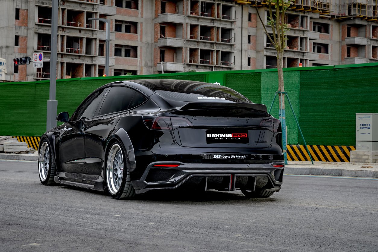 DARWINPRO - TESLA MODEL 3 IMP PERFORMANCE CARBON FIBER WIDE FENDER FLARES