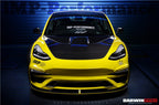 DARWINPRO - TESLA MODEL 3 IMP PERFORMANCE PARTIAL CARBON FIBER FRONT BUMPER