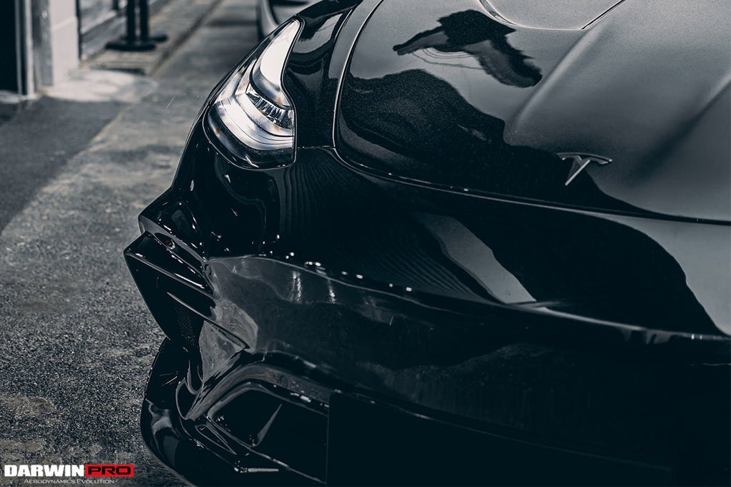DARWINPRO - TESLA MODEL 3 IMP PERFORMANCE PARTIAL CARBON FIBER FRONT BUMPER