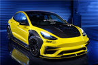 DARWINPRO - TESLA MODEL 3 IMP PERFORMANCE PARTIAL CARBON FIBER FRONT BUMPER