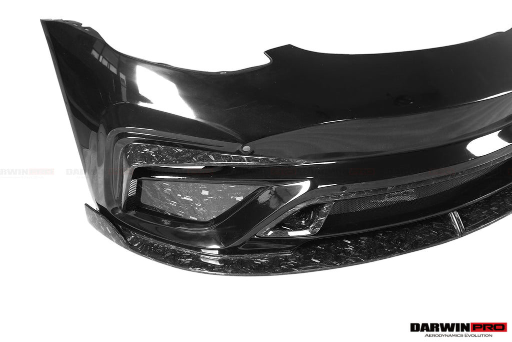 DARWINPRO - TESLA MODEL 3 IMP PERFORMANCE PARTIAL CARBON FIBER FRONT BUMPER