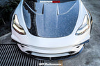 DARWINPRO - TESLA MODEL 3 IMP PERFORMANCE PARTIAL CARBON FIBER FRONT BUMPER