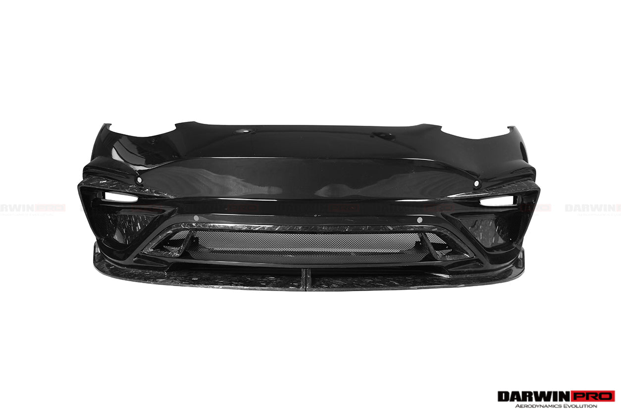 DARWINPRO - TESLA MODEL 3 IMP PERFORMANCE PARTIAL CARBON FIBER FRONT BUMPER