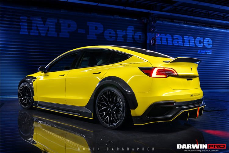 DARWINPRO - TESLA MODEL 3 IMP PERFORMANCE PARTIAL CARBON FIBER REAR BUMPER&nbsp;
